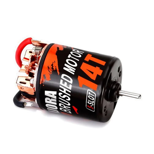 INJORA 540 Brushed Motor Waterproof 5-Slot 14T for 1/10 Scale RC Model Car Crawler Truck Buggy (INM10)
