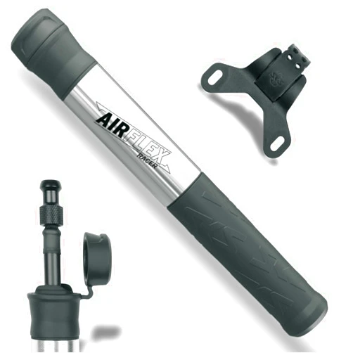 SKS Germany Airflex Bicycle Pump, Bicycle Accessories (Air Pump, Wheel Accessories with Soft Component Handle, Aluminium & Plastic Pump, Versatile Bicycle Accessories)
