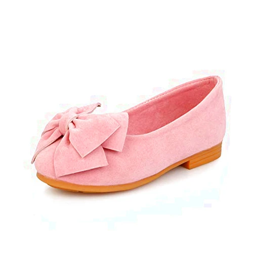 Cixi Maxu E-Commerce.Co.Ltd Little Girl's Pink Bow Mary Jane Dress Shoe,Toddler,8M