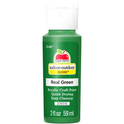 By Apple Barrel Apple Barrel Gloss Acrylic Paint in Assorted Colors (2-Ounce), 20651 Real Green