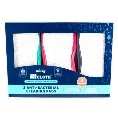 Minky Homecare M Cloth Cleaning Pad 3pk, Multicolored