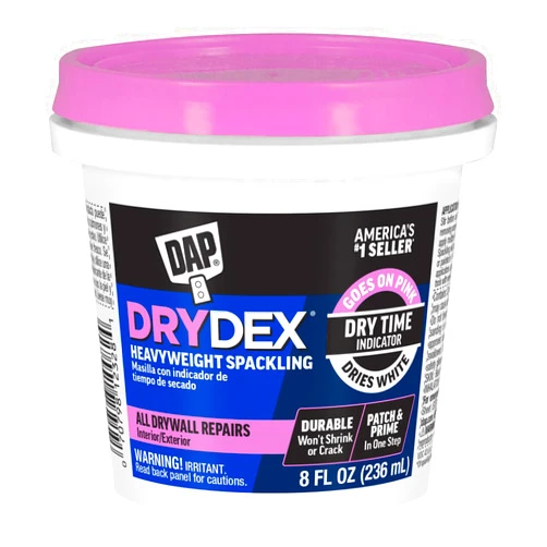 DAP 7079812328 DryDex Dry Time Indicator Spackling, Pink/White, 8 Fl Oz