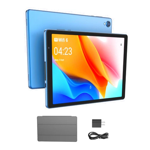 PUTECCH Tablets 10.1 inch Android 12 Tablet, 32GB ROM 1TB Expand, Quad-Core Processor Tablet, 6000mAh Battery, Dual Camera, WiFi, 1280x 800 IPS Tablet PC (Blue)