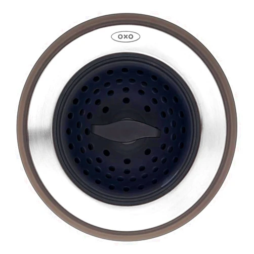 OXO Good Grips 2-in-1 Sink Strainer Stopper, Black
