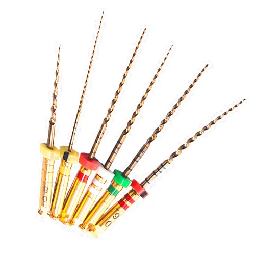 Easyinsmile Dental Endodontic X3-Pro Gold Taper Rotary Files 6PCS Endo Niti Engine Files (31MM)
