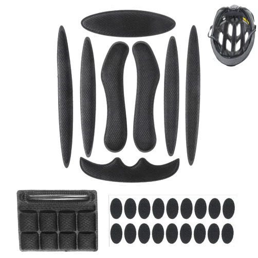 LXUEJIE Helmet Padding Kit, Universal Foam Pads Set 27 Pcs Bicycle Replacement Pads Helmet Foam Padding Cushions Mats Set for Bike Motorcycle Cycling Racing Helmets