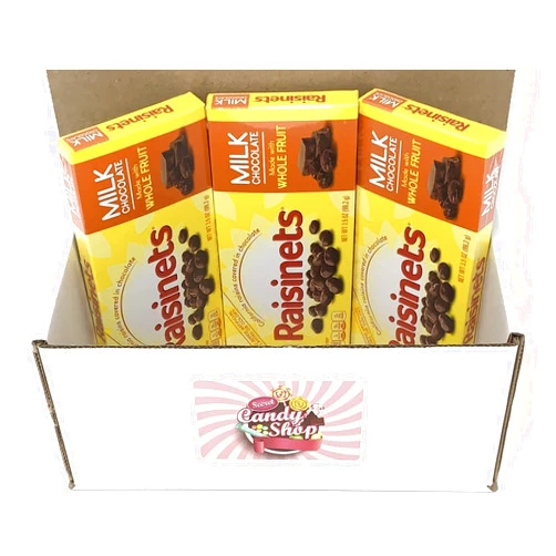SECRET CANDY SHOP Raisinets Milk Chocolate Candy 3.5oz Theater Box (Pack of 3)