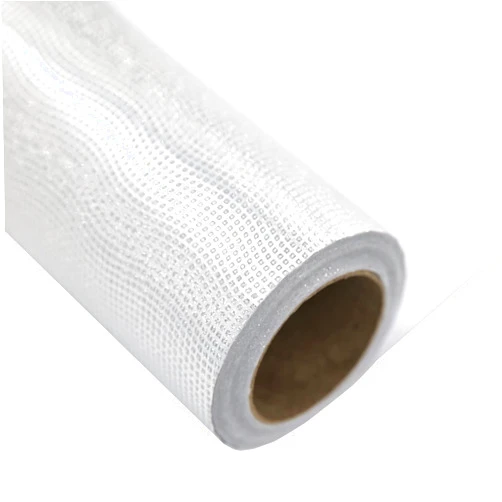 Blavermant Wrapping Paper Silver Diamond Glitter Mini Roll - 17