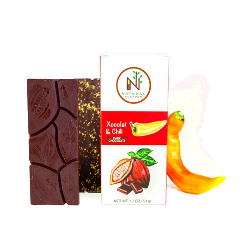 N NATURAL ECUADOR NATURAL ECUADOR XOCOLAT, Dark Chocolate Bar, Artisan Chocolate, XOCOLAT & CHILLI
