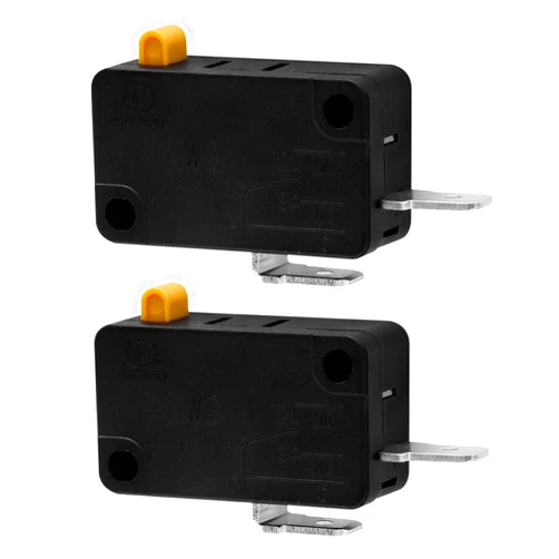 BokWin 2 Pcs KW3 Snap Action Switch 125V/250V,Micro Limit Switch for Air Fryer Microwave Vacuum Cleaner Coffee Machine(Normally Open)