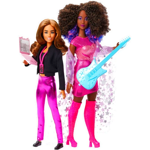 Barbie Careers Career of The Year 2 Dolls & Accessories with Music Star & Tour Manager in Removable Fashions