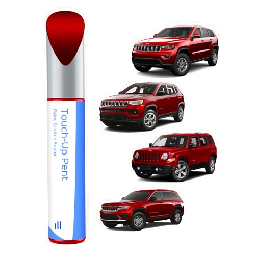 PARTS4EV PRP/JRP Deep Cherry Red Crystal Pearl Touch Up Paint Compatible with Jeep Exact Match Chips and Nicks Touch Up