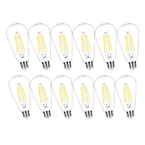 WinsaLED 12 Pack 100 Watt Led Bulbs, 9W Led Edison Light Bulbs 100 watt Incandescent Bulbs Equivalent, 2700K Soft Warm with E26 Standard Base, 120V Not-Dimmable, CRI 90, Flicker Free