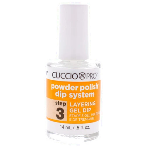 Cuccio Colour Powder Polish Dip System Step 3 - Specially Formulated Resins - Vibrant Finish With Flawless, Rich Color And Durability - Nail Polish Layering Gel Dip - 0.5 Oz