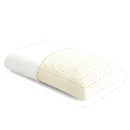 Miebeiea 100% Natural Talalay Latex Pillow for Sleeping with Removable Cotton Cover, Premium Soft Bed Pillow Helps Relieve Pain and Pressure, Suitable for Side Back or Stomach Sleepers
