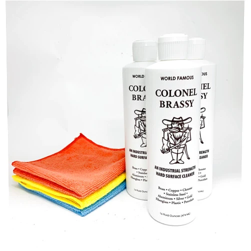 Generic Colonel Brassy Hard Surface Cleaner 3 PACK + 3 microfiber cleaning cloth