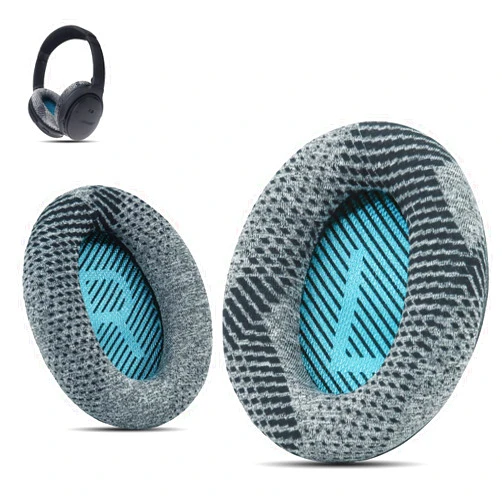 Krone Kalpasmos Professional Bose Headphones Replacement Ear Pads, Fits Bose QuietComfort 35 ii /QC35 /QC25 /QC2 /QC15 /Ae2 /Ae2i /Ae2w /SoundTrue & SoundLink(Over-Ear), Fabric & Memory Foam, by Krone Kalpasmos– Gray
