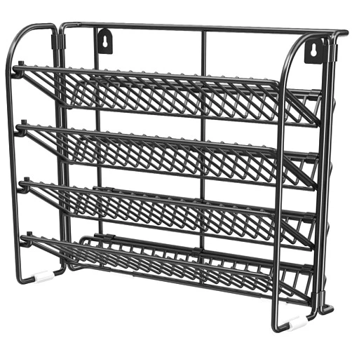 CHARMDI 4 Tier Spice Rack Organizer for Cabinet, Detachable Countertop Spice Rack for Spice Jars(Jars Not Included), Spice Rack Wall mount for Countertop, Cabinet, Kitchen, Black