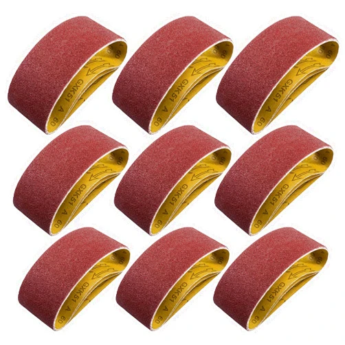 S SATC 3x18 Sanding Belts 20PCS Belt Sander Paper Aluminum Oxide (3 Each of 60/80/120/150/240/400 Grits & 2 of 40 Grits) Ideal for Wood Metal Paint Sanding