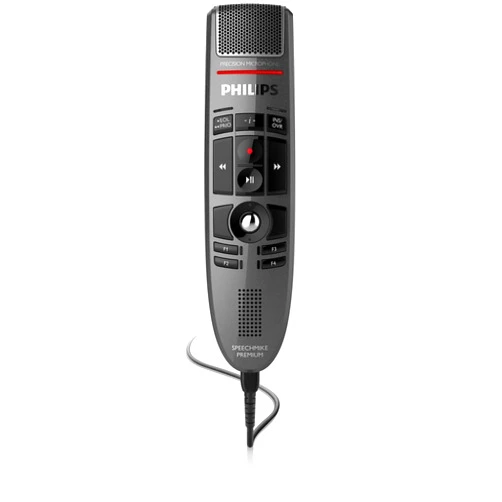 Philips LFH3500 SpeechMike Premium USB Dictation Microphone Precision Microphone Push Button Control