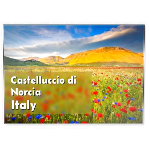 Photomagnet Castelluccio Di Norcia, Fridge Magnet