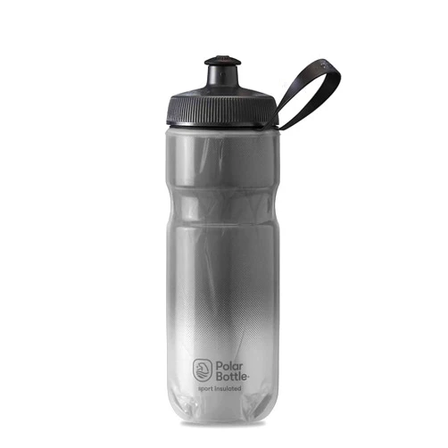 Polar Bottle Sport Insulated Water Bottle - BPA-Free, Sport & Bike Squeeze Bottle with Handle - New .Black Fade - 20 Oz