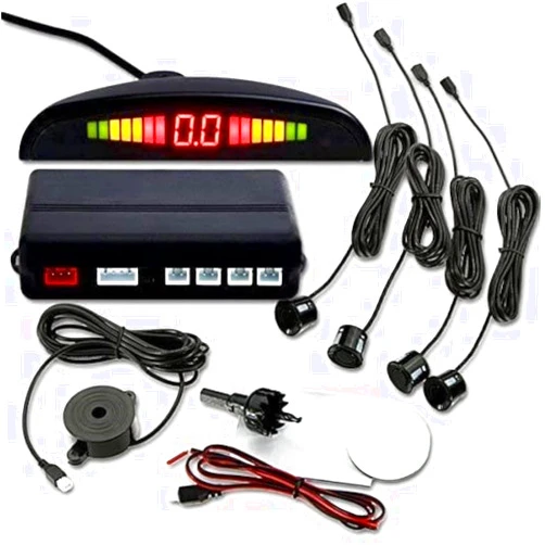 YueYueZou Parking Sensors for Car, Reverse Backup Radar System Vehicle/Auto, Buzzing Alert, LED Display