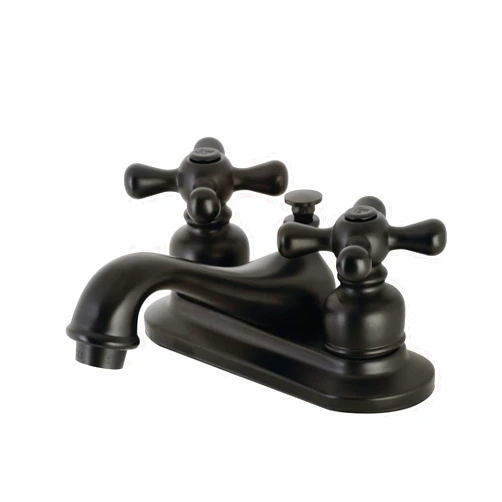 Kingston Brass KB600AX Restoration 4 in. Centerset Bathroom Faucet, Matte Black, 6.63 x 4.5 x 2.88