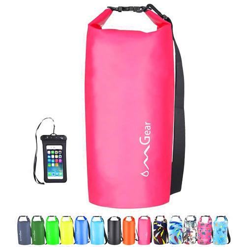 OMGear Waterproof Dry Bag Backpack Phone Pouch 40L/30L/20L/10L/5L Floating Dry Sack for Kayaking Boating Outdoors Activities