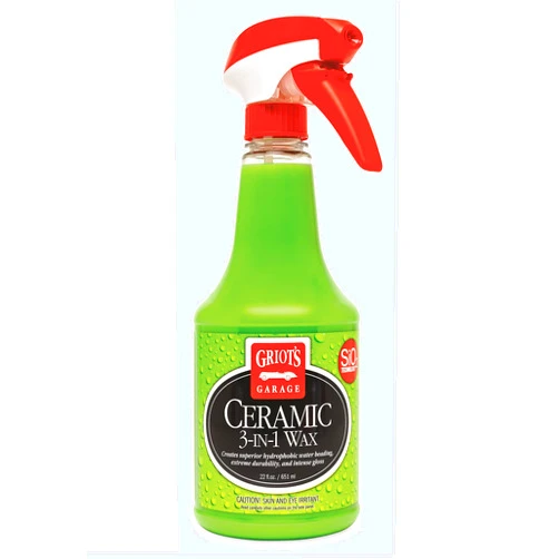 Griot's Garage Griot’s Garage 10978 Ceramic 3-in-1 Wax 22oz, Easy-to-Use SiO2 Coating Providing Durable Protection & Long-Lasting Water Beading on Paint, Wheels, Plastic, Rubber Trim, Chrome, & More