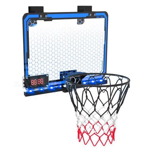 Snowcinda Mini Baskerball Hoop for Kids 3-10,Basketball Hoop Indoor with Remote RGB and LED Light Scoreboard…