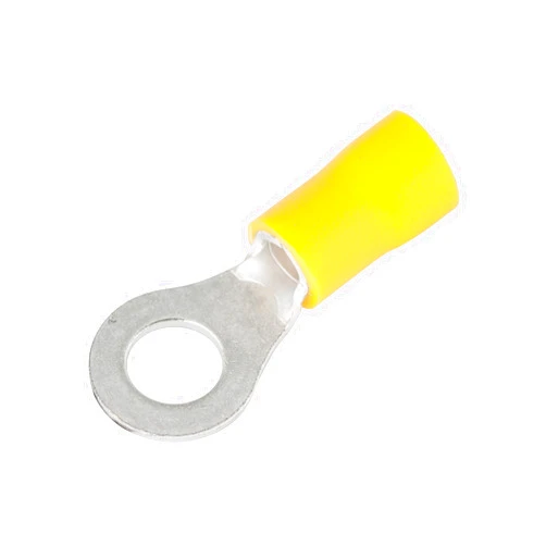 Gardner Bender 10-107 Terminal Ring, 12-10 AWG, Stud Sz 12-1/4, Yellow (50 pk)