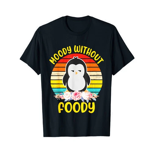 Moody Without Foody Design Moody Without Foody Funny Retro Vintage T-Shirt