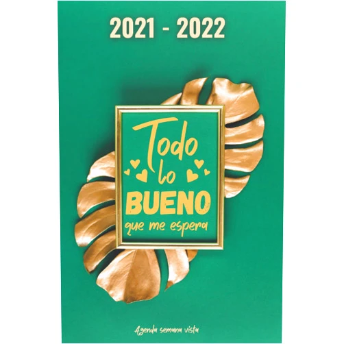 L.aitana Es Edición Agenda Semana Vista: Para una perfecta gestión del tiempo | 2 páginas = 1 semana | 16 meses Planificadora semanal diaria y mensual |Oro | Regalo mujer hombre familia y amigos (Spanish Edition)