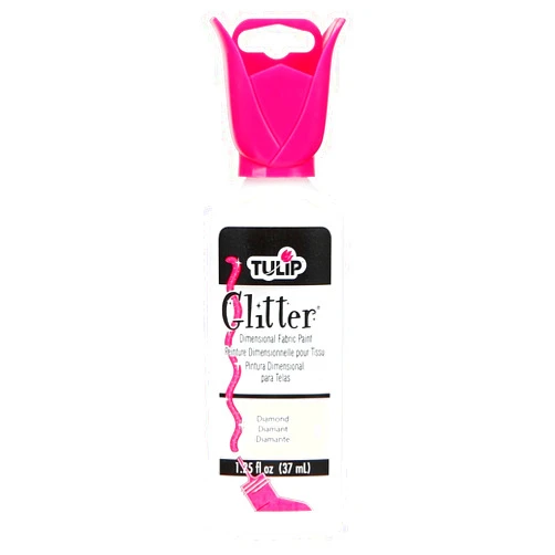 Tulip Dimensional Fabric Paint 1-1/4 Ounces-Glitter-Diamond