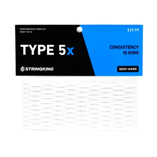 StringKing Type 5X Semi-Hard Lacrosse Mesh Piece