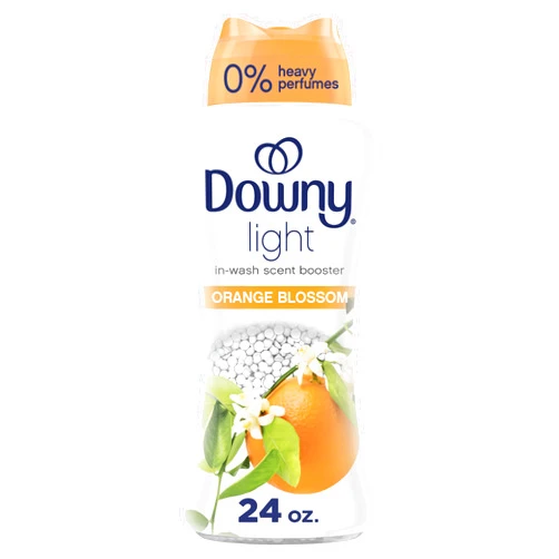 Downy Light Laundry Scent Booster Beads for Washer, Orange Blossom Scent, 24 oz, No Heavy Perfumes, Downy Scent Booster Beads, Laundry Scent Boosters