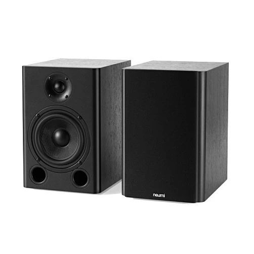 NEUMITECH NEUMI BS5 Passive Bookshelf Speakers, 5-Inch Woofer, 1-Inch Tweeter, Dark Wood, 1 Pair
