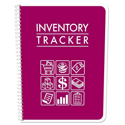 BookFactory Inventory Log Book/Small Business Inventory Tracker/Tracking Register - Wire-O, 100 Pages, 8.5'' x 11'' (BUS-100-7CW-PP-(InventoryTracker)-BX)