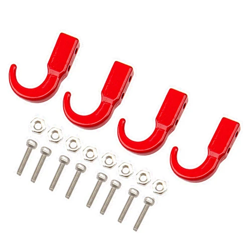Share Goo 4Pack ShareGoo Metal Winch Hook Trailer Tow Hooks Compatible with TRX-4 HSP Redcat Tamiya CC01 Axial SCX10 D90 HPI 1/10 RC Crawler Car