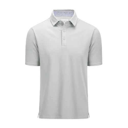 MAGCOMSEN Men's Polo Shirts Short Sleeve Cotton Pique 3 Button Classic Fit Casual T-Shirt Performance Golf Shirts