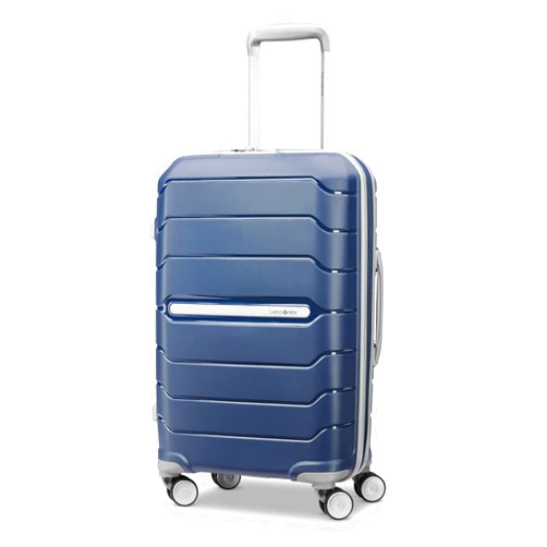 Samsonite Freeform 21-Inch Hardside Carry-On Luggage - Hardshell Carry-On Suitcase - TSA, Airline-Approved - Expandable Hard Shell, Smooth Rolling Spinner Wheels for Lightweight Travel - Navy