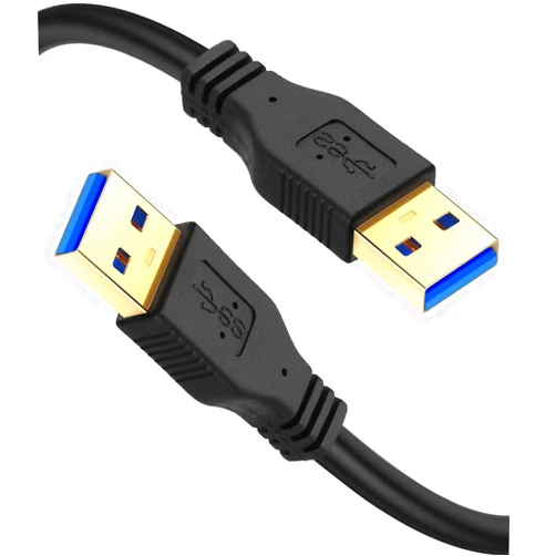 FXAVA USB to USB Cable, USB Cable Male to Male Type A to Type A Cable for Data Transfer Compatible with Hard Drive Enclosures, Laptop Cooler and More - 12FT