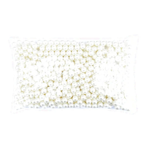 FM FM42 500g/560pcs 12mm No Hole Ivory Simulated Pearl Beads for Crafts