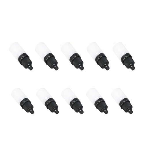 Othmro 0.2oz PE Lab Eye Plastic Dropper Bottles 10pcs, 5ml Squeezable Eye Liquid Dropper Thin Mouth Via of Liquid Sample Seal Storage Bottle with Childproof Black Cap