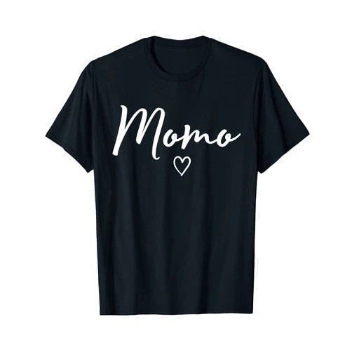 Momo Mother's Day Gifts From Grandkids Momo Gifts For Women Grandma Heart Mother's Day Momo T-Shirt