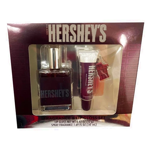 Taste Beauty 2-Piece Milk Chocolate Scented Fragrance and Flavored Lip Gloss Set by Hershey