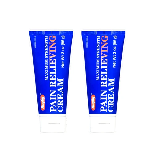 RUGBY LABORATORIES Rugby Maximum Strength Pain Relieving Cream - Made with Menthol and Methyl Salicylate - Offers Temporary Joint and Muscle Soreness Relief - 3 Oz. (2 Pack)