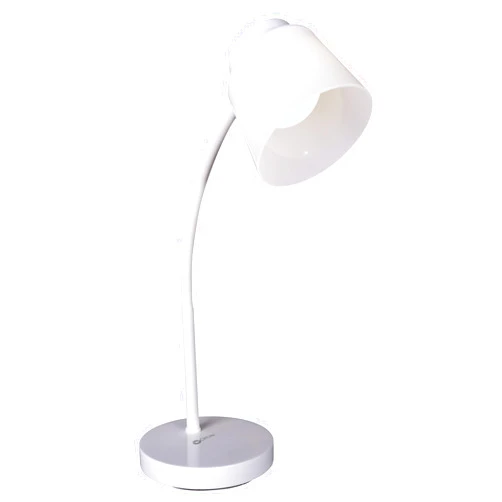 OttLite Clarify LED Desk Lamp with 4 Brightness Settings – Touch Activated Controls, Modern White Design, ClearSun LED Lighting, Flexible Neck, for Work, Study, Reading, Crafting
