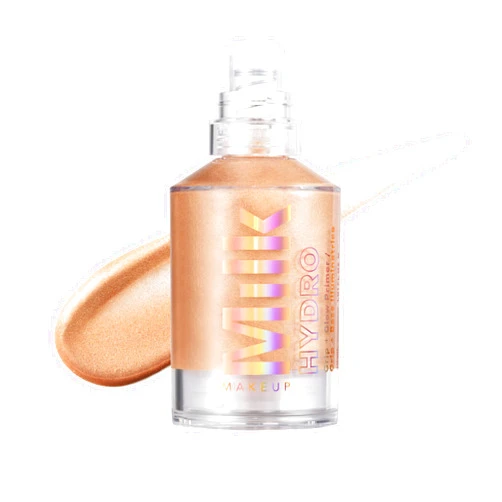 Milk Makeup Hydro Grip + Glow Primer with Hyaluronic Acid – Illuminating Face Primer Grips Makeup for Up to 12 Hours – Silicone-Free, Hydrating Formula with Radiant, Golden Finish – 1 oz
